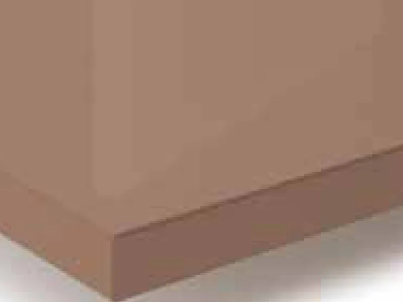 Tablero REHAU RAUVISIO Brilliant en color Copper, acabado de alto brillo
